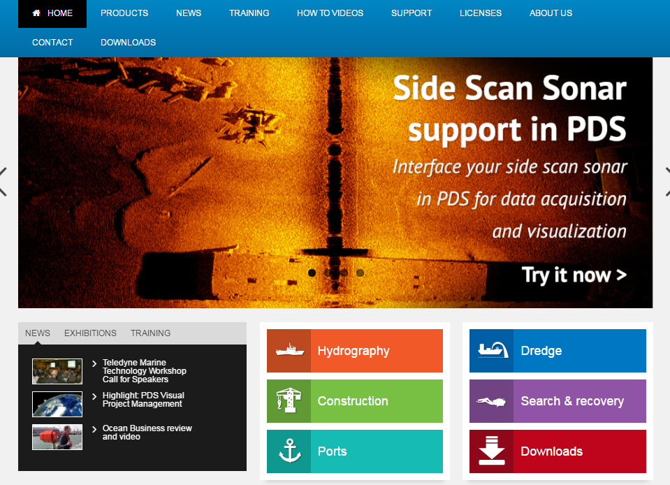 PDS now supports Edgetech Sidescan Sonars