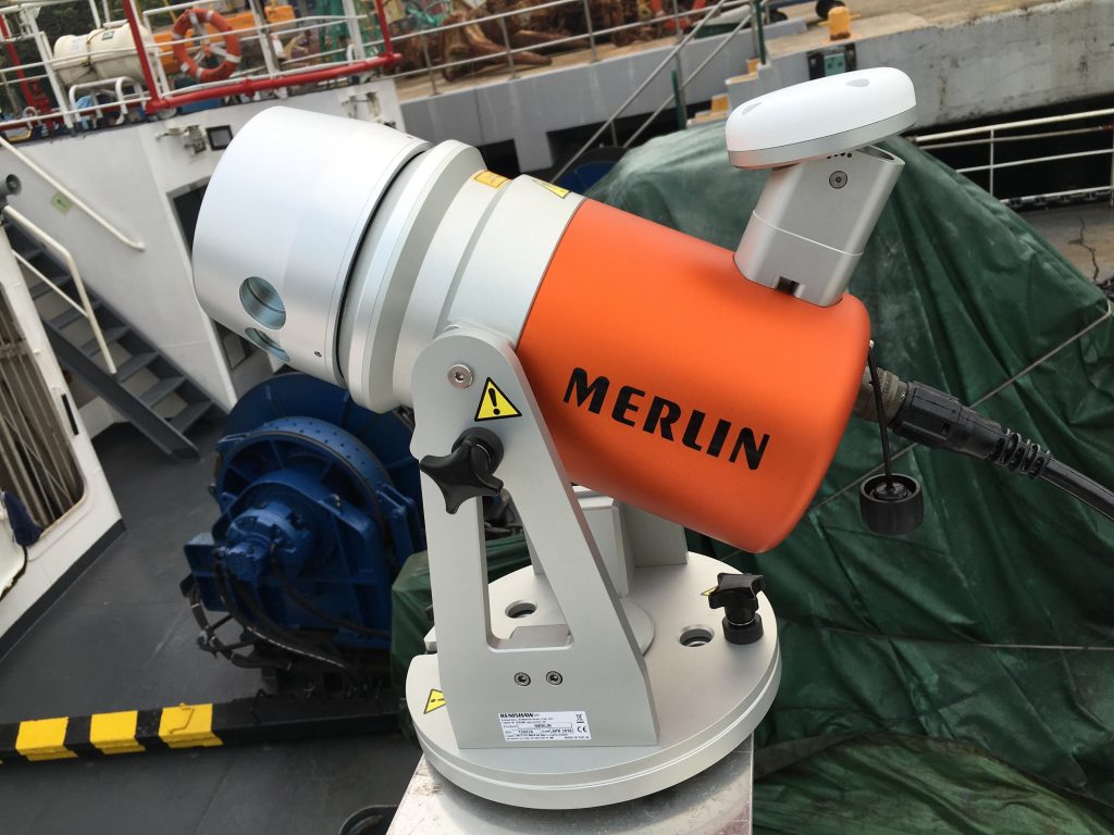 Merlin mobile LiDAR installed on MPA Investigator