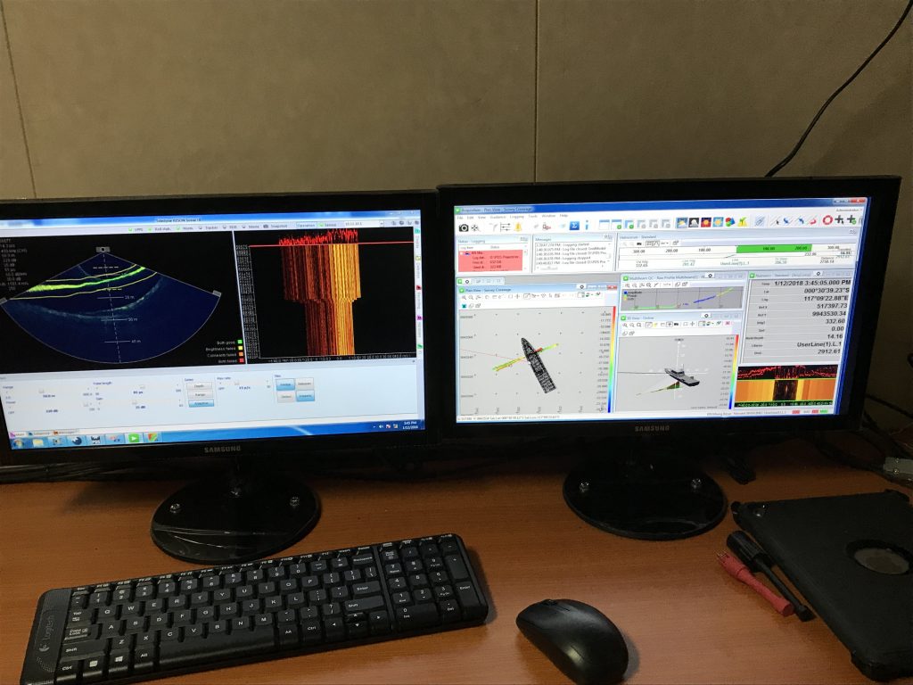 Sonar UI & Teledyne PDS onboard KN Miang Besar